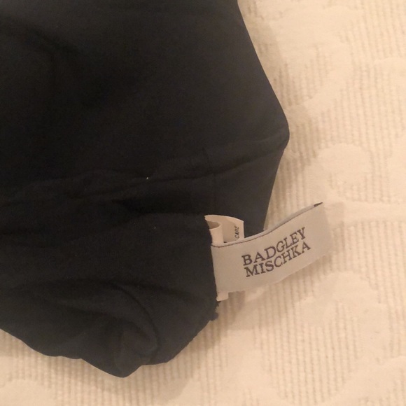 Badgley Mischka black bikini with studded trim. - Picture 7 of 8